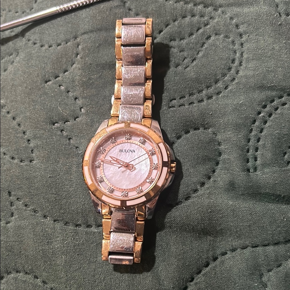 Bulova Women's Gold and Silver Watch